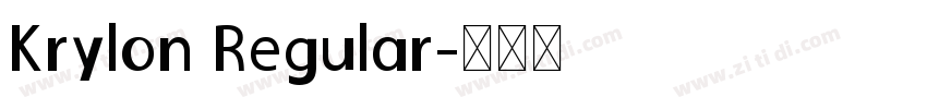 Krylon Regular字体转换